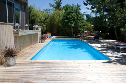 piscine terrasse bois