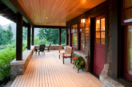 terrasse bois et lambris